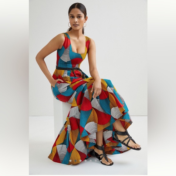 Sika Dresses & Skirts - SIKA | Geometric Maxi Dress